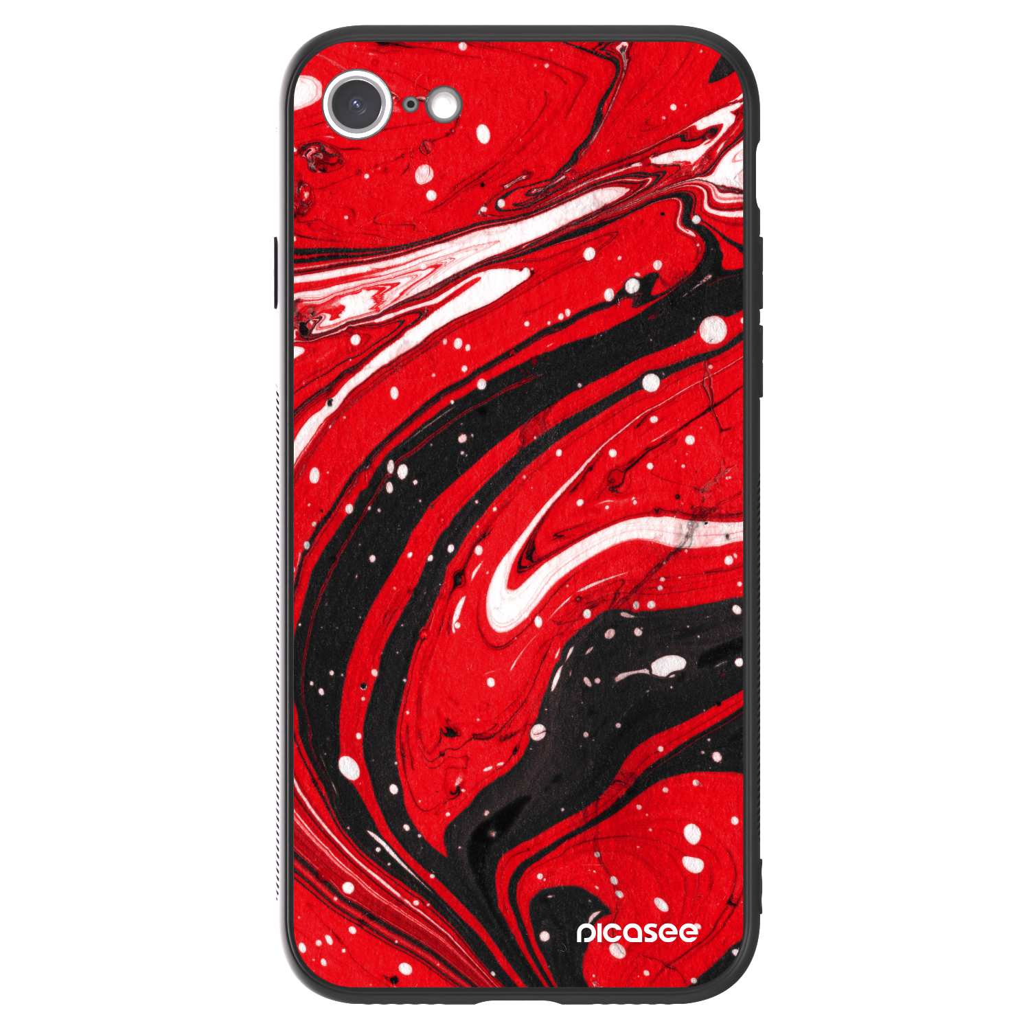 Picasee ULTIMATE CASE für Apple iPhone SE 2022 - Red black