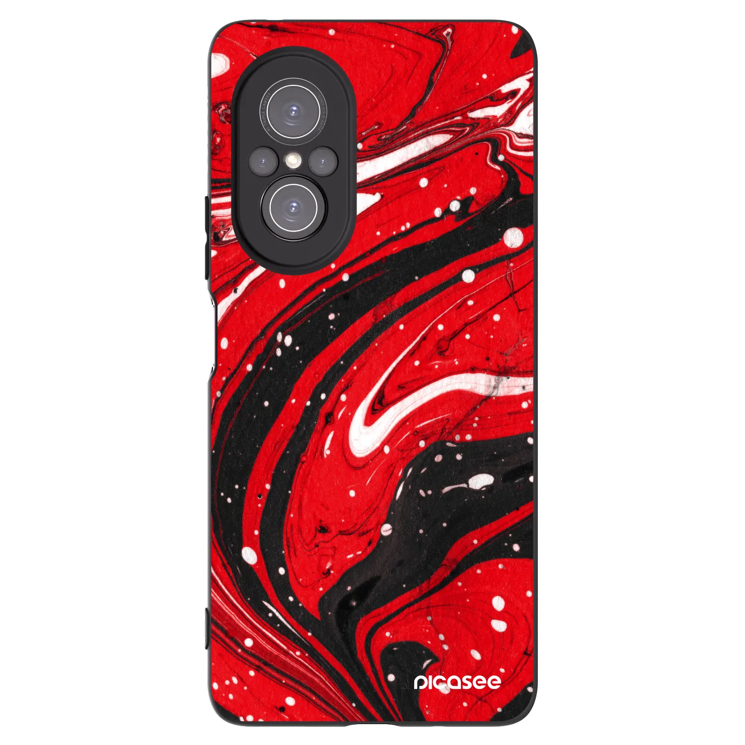 Picasee Huawei Nova 9 SE Hülle - Schwarzes Silikon - Red black