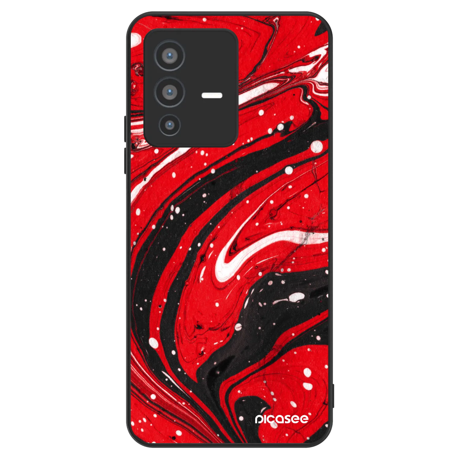 Picasee ULTIMATE CASE für Vivo V23 5G - Red black