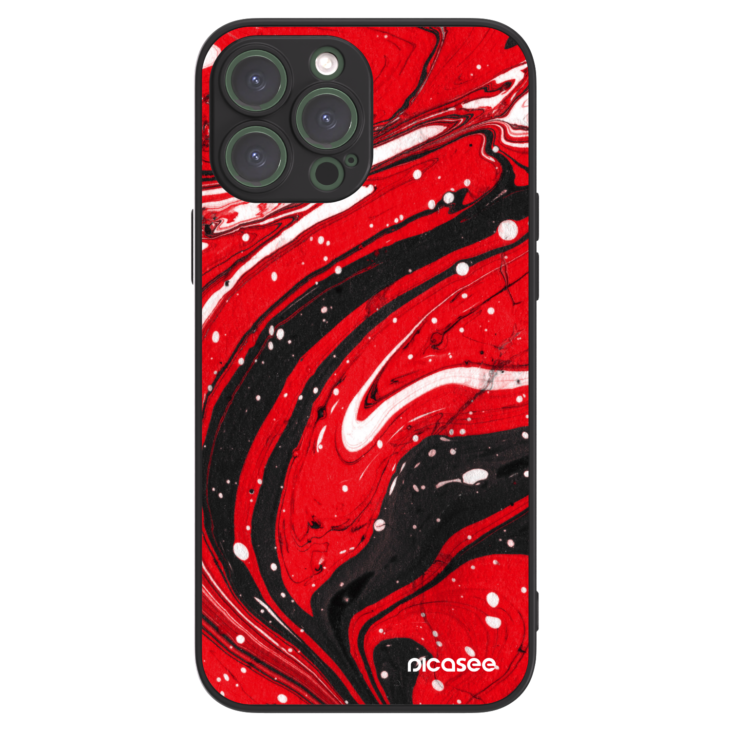 Picasee ULTIMATE CASE MagSafe für Apple iPhone 13 Pro Max - Red black