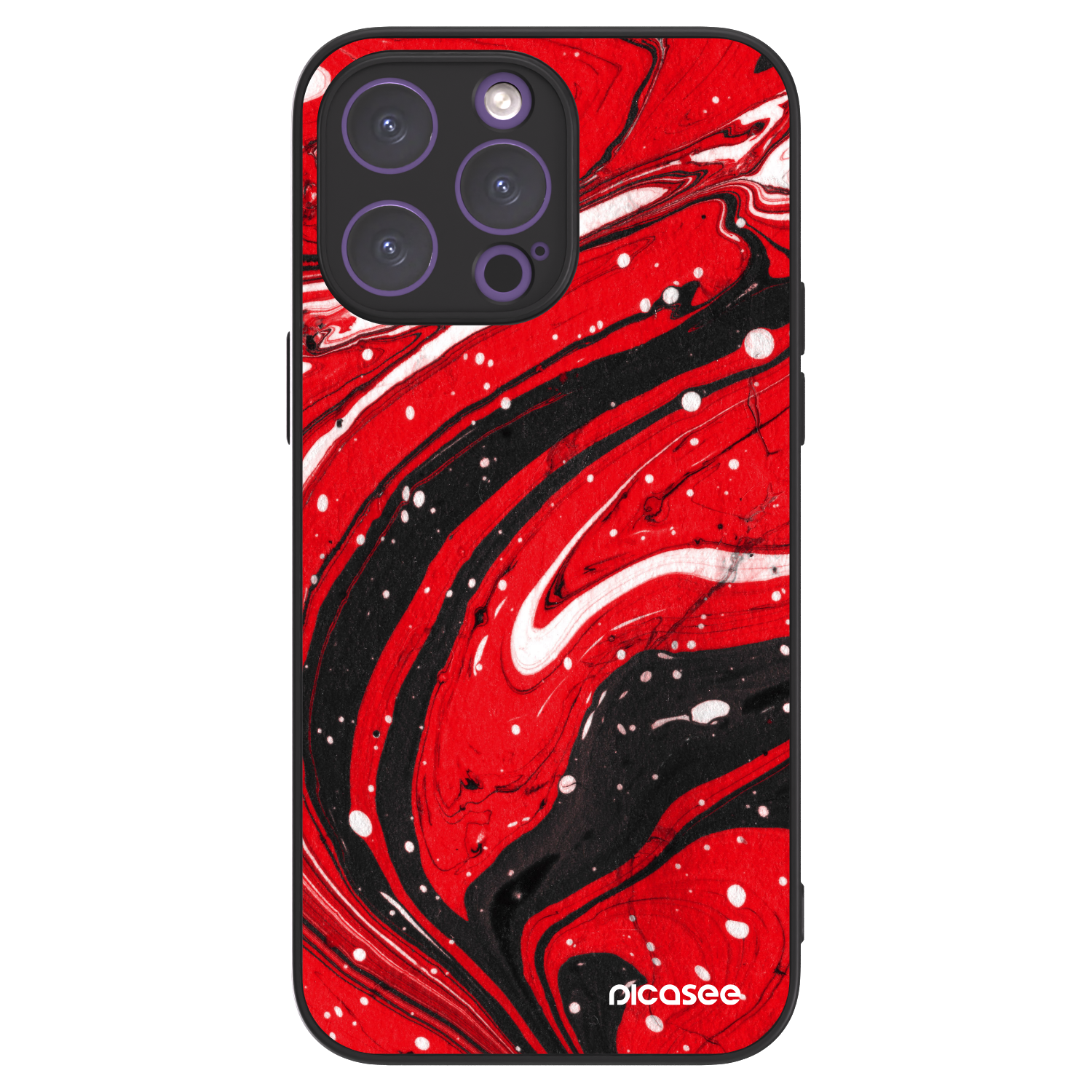 Picasee ULTIMATE CASE MagSafe für Apple iPhone 14 Pro Max - Red black