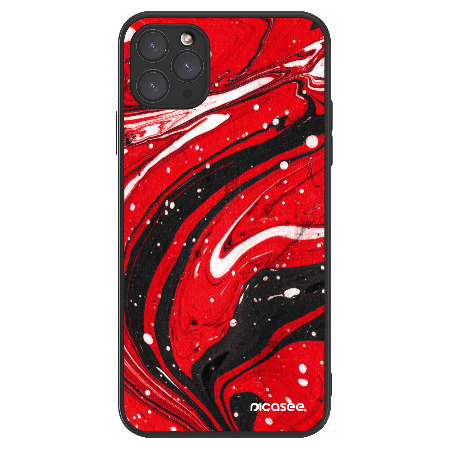 Picasee ULTIMATE CASE MagSafe für Apple iPhone 11 Pro Max - Red black