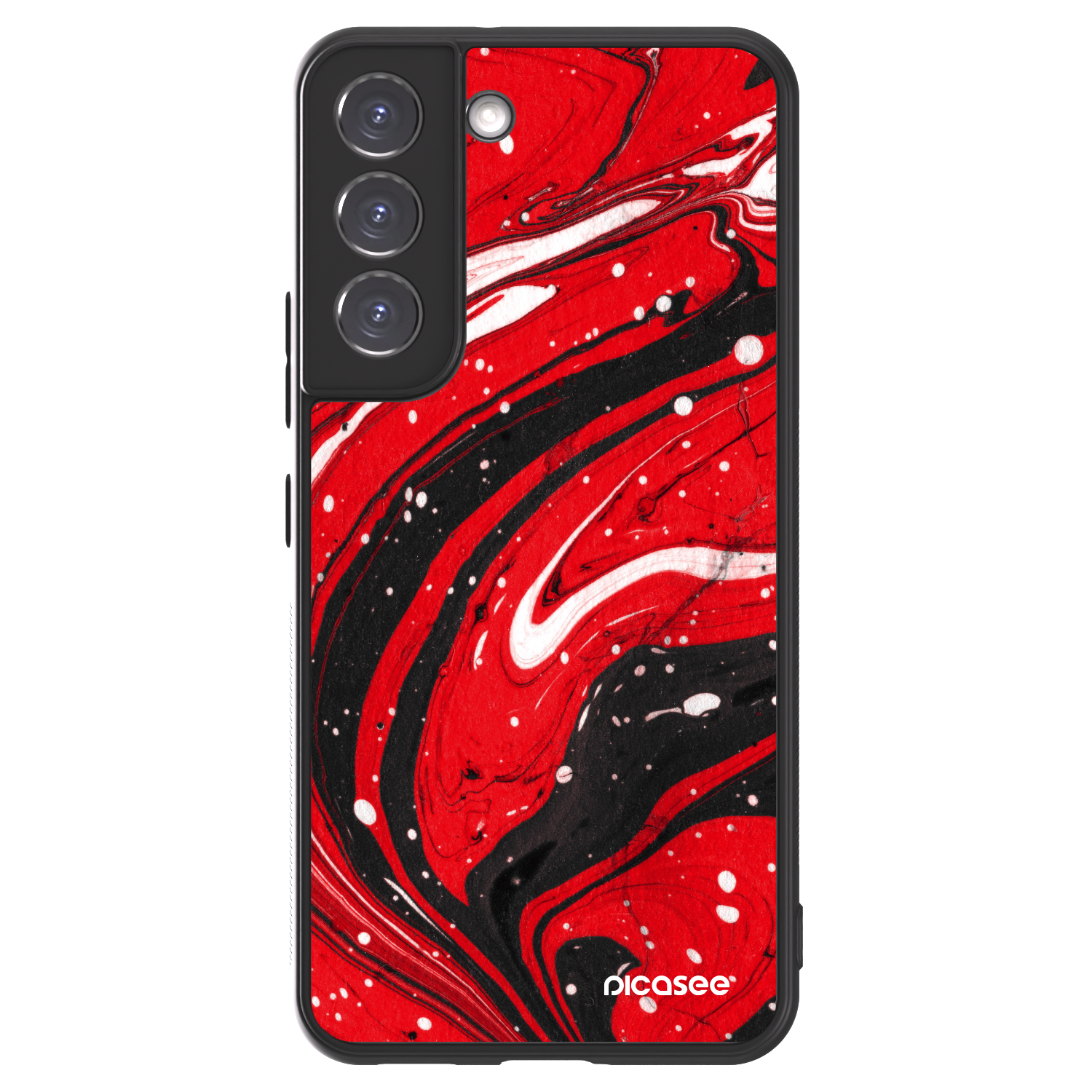 Picasee ULTIMATE CASE PowerShare für Samsung Galaxy S22 5G - Red black