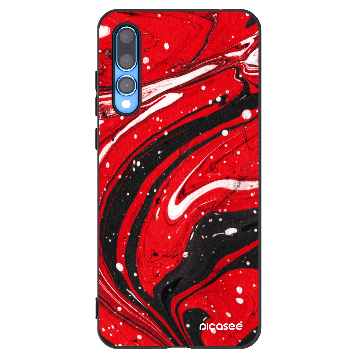 Picasee Huawei P20 Pro Hülle - Schwarzes Silikon - Red black