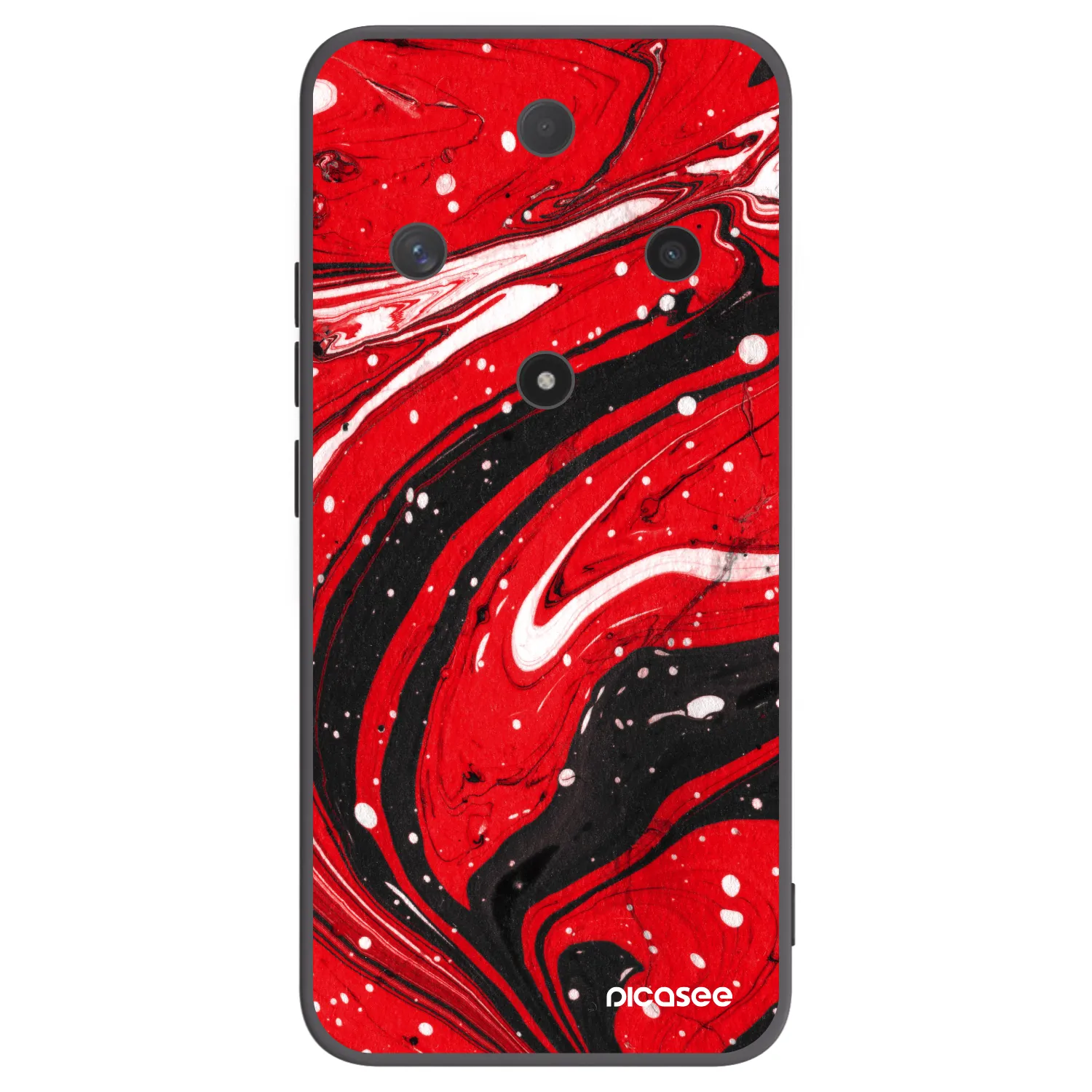 Picasee Honor Magic6 Lite 5G Hülle - Schwarzes Silikon - Red black
