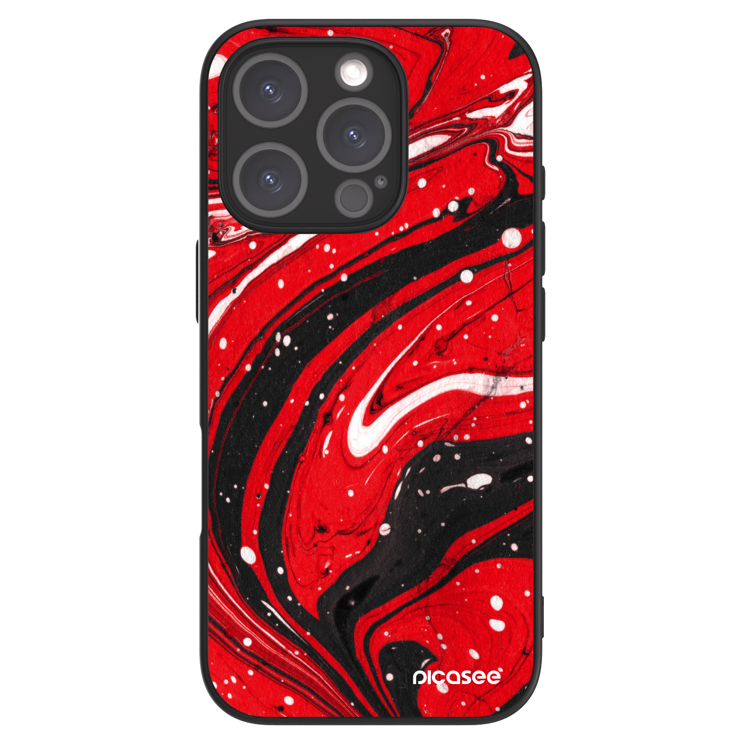 Picasee ULTIMATE CASE für Apple iPhone 16 Pro - Red black