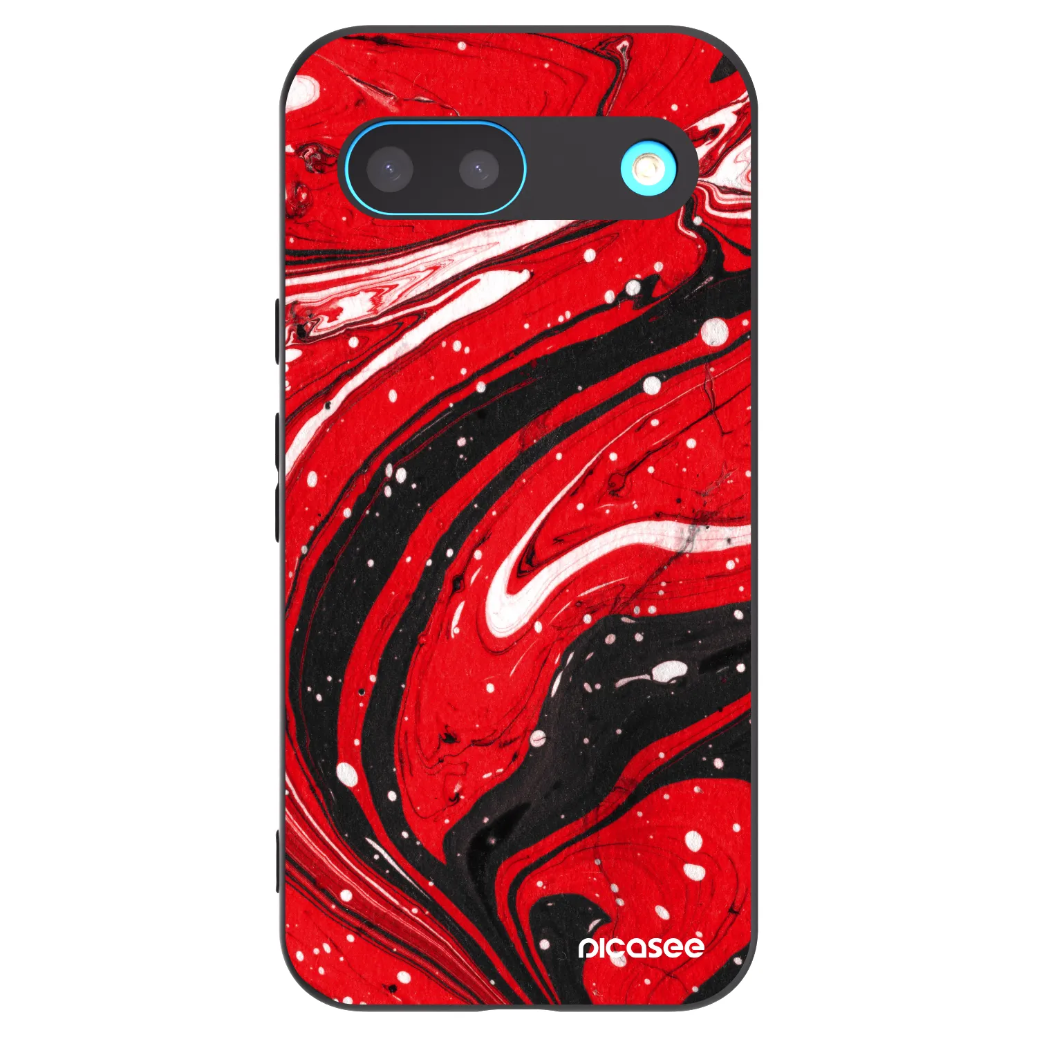 Picasee Google Pixel 8 Hülle - Schwarzes Silikon - Red black