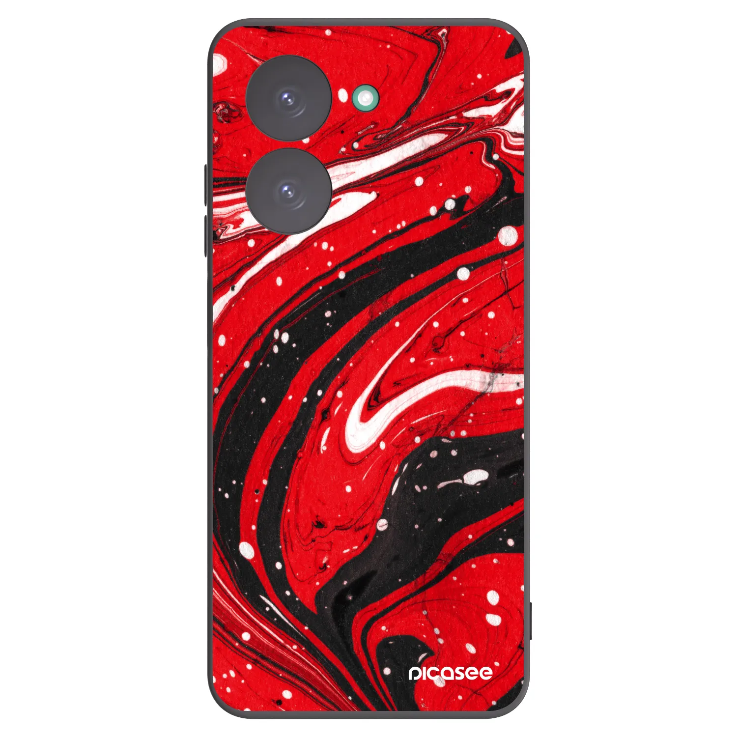Picasee Xiaomi Redmi A5 Hülle - Schwarzes Silikon - Red black