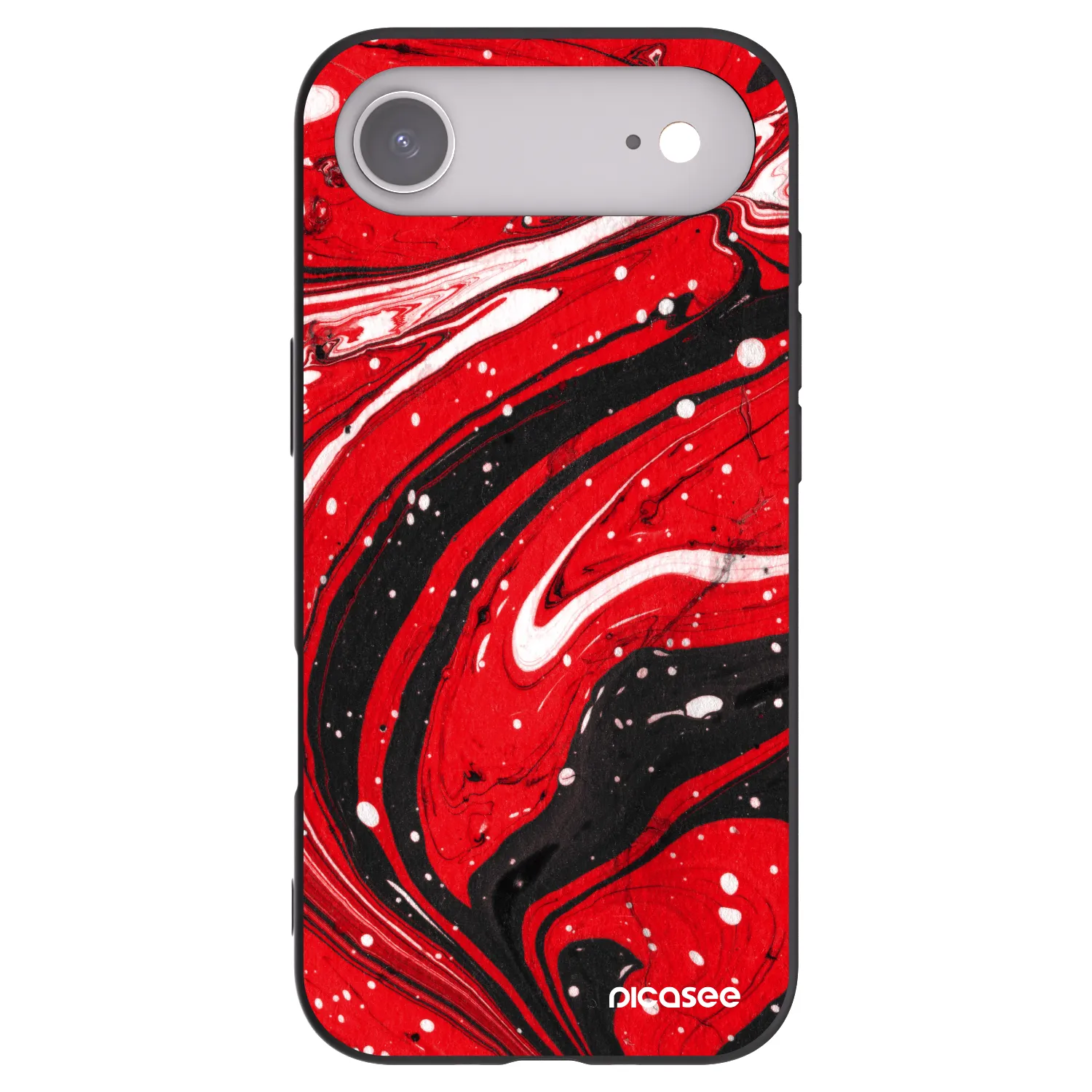 Picasee Apple iPhone Air Hülle - Schwarzes Silikon - Red black