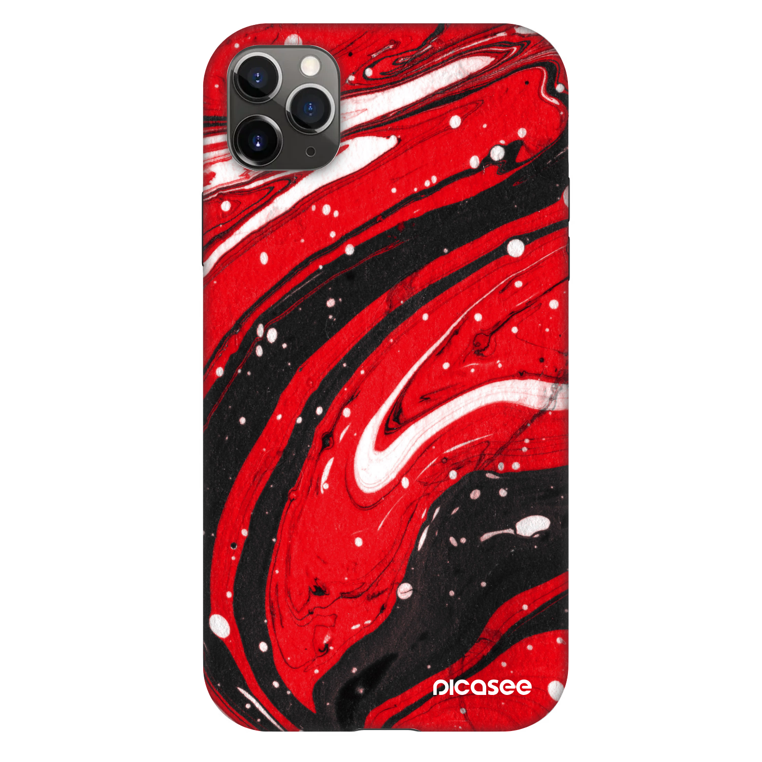 Picasee Fashion Case für Apple iPhone 11 Pro Max - Red black
