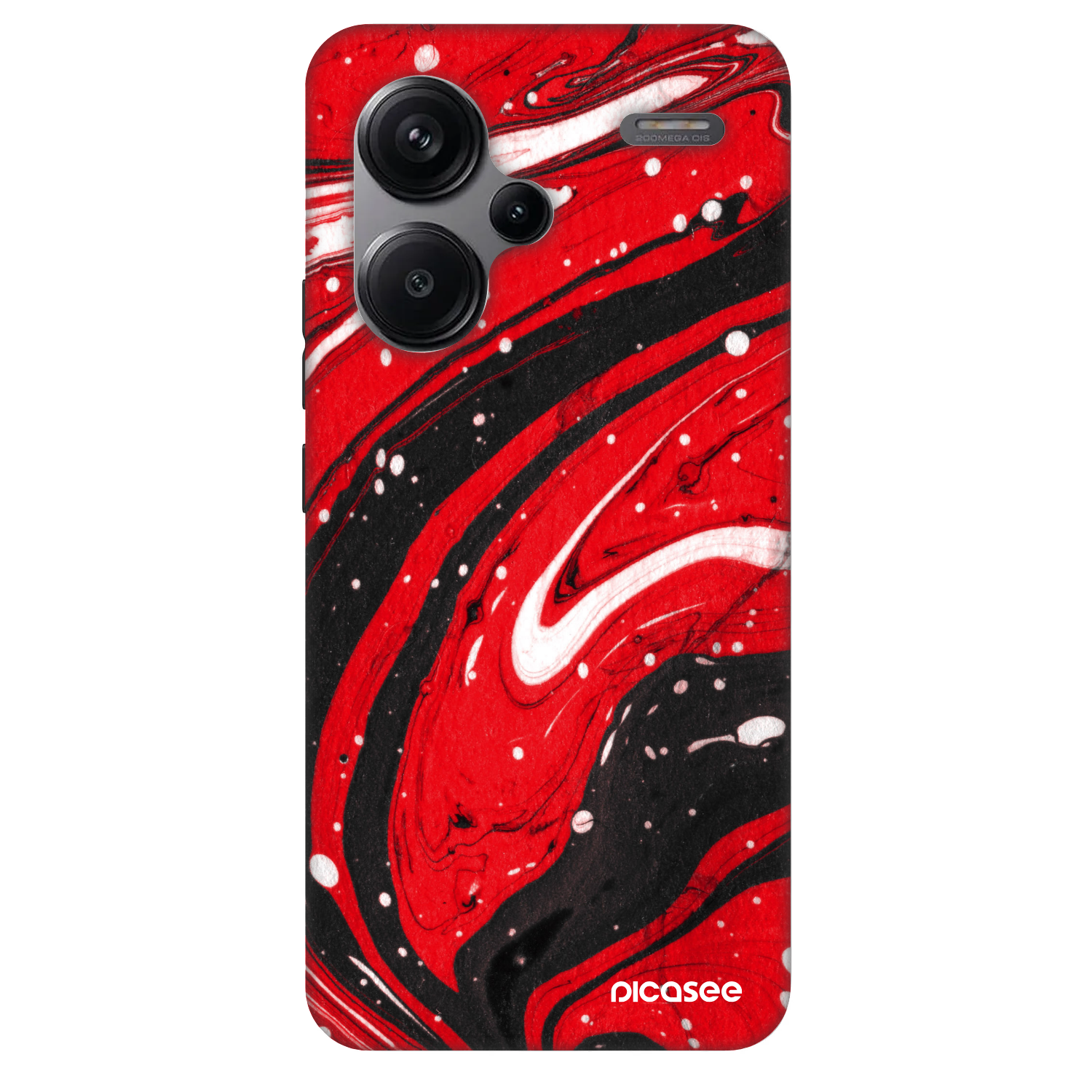 Picasee Fashion Case für Xiaomi Redmi Note 13 Pro+ 5G - Red black