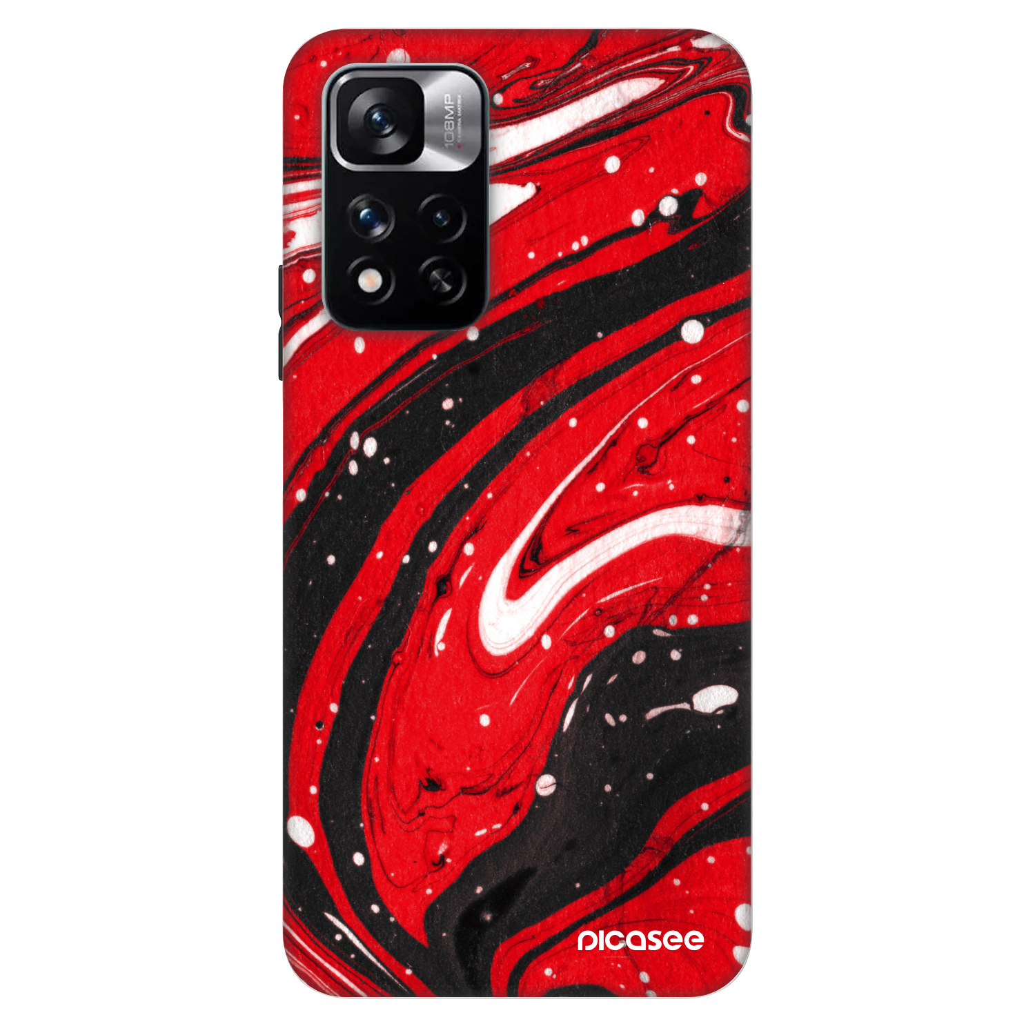 Picasee Fashion Case für Xiaomi Redmi Note 11 Pro - Red black