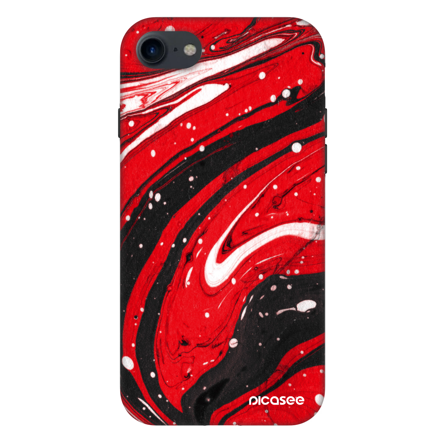 Picasee Fashion Case für Apple iPhone 8 - Red black