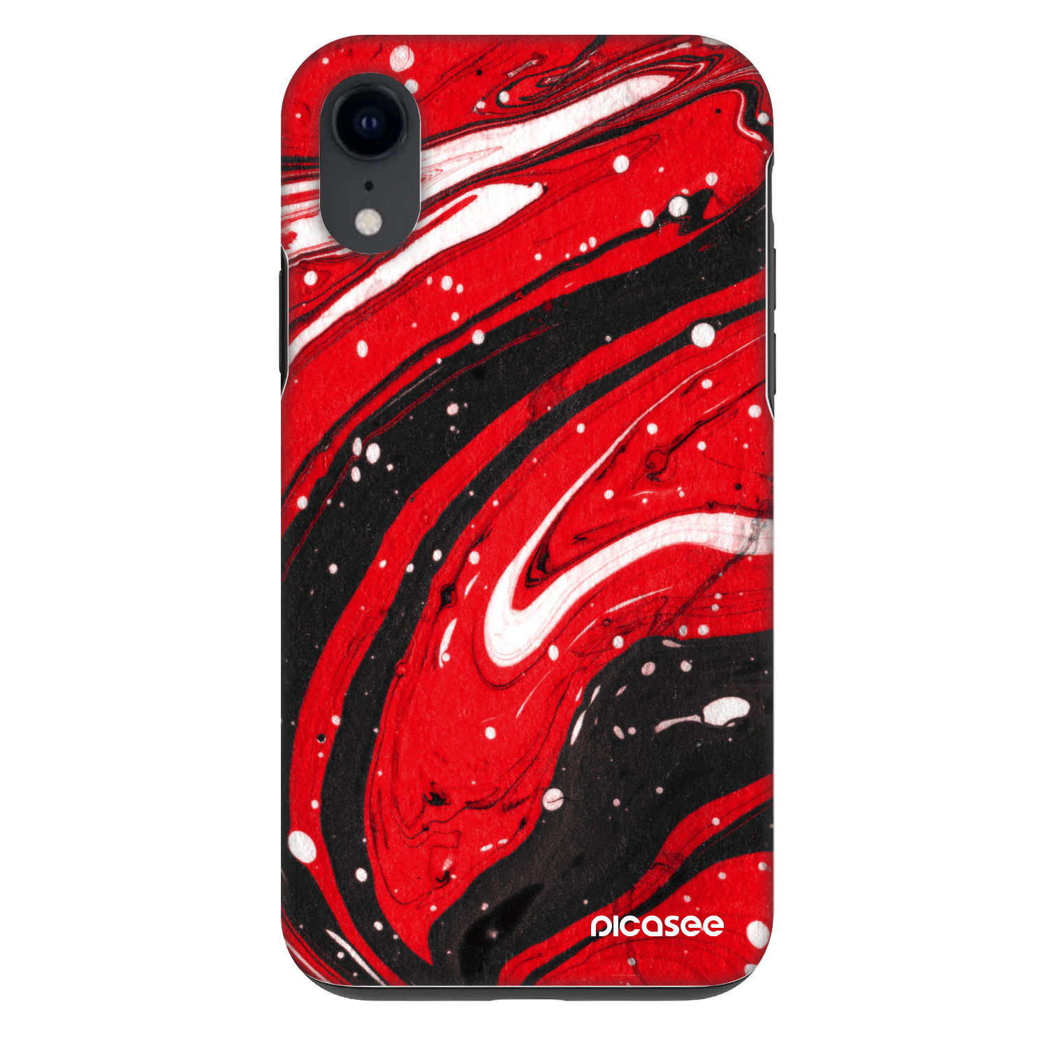 Picasee Fashion Case für Apple iPhone XR - Red black