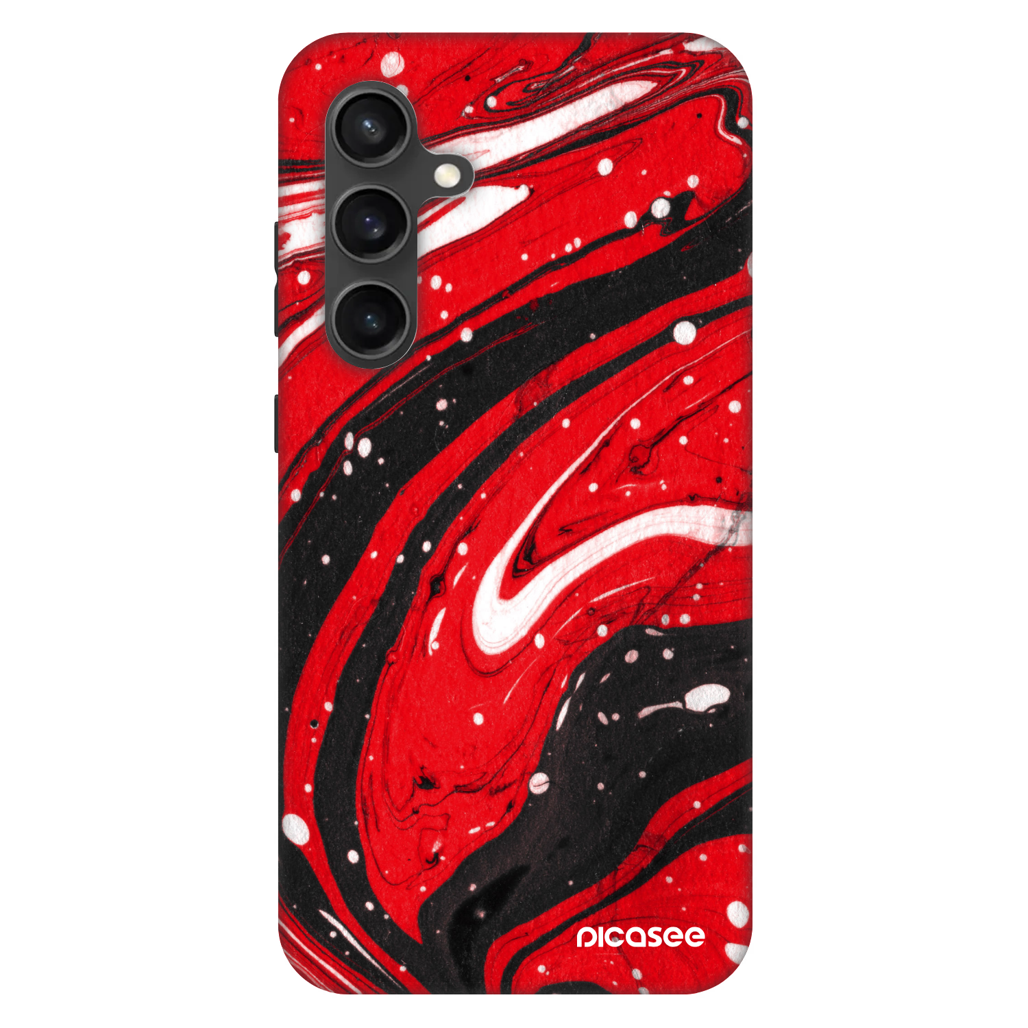 Picasee Fashion Case für Samsung Galaxy S24 FE S721B - Red black