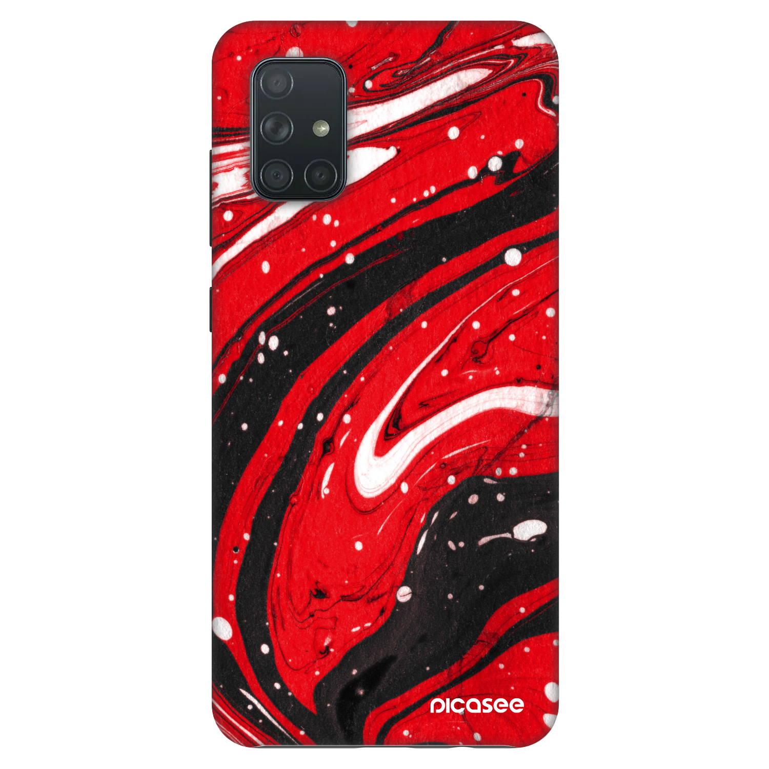 Picasee Fashion Case für Samsung Galaxy A71 A715F - Red black