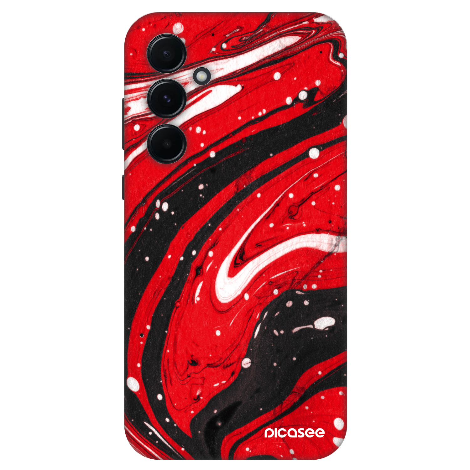 Picasee Fashion Case für Samsung Galaxy A55 5G A556B - Red black