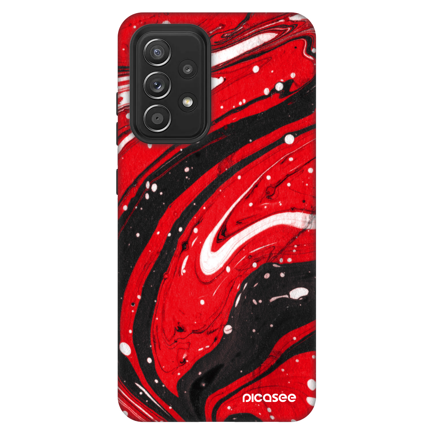 Picasee Fashion Case für Samsung Galaxy A52s 5G A528B - Red black