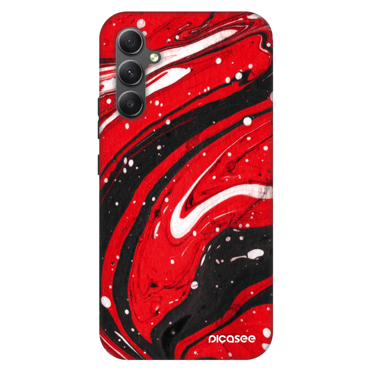 Picasee Fashion Case für Samsung Galaxy A34 5G A346B - Red black
