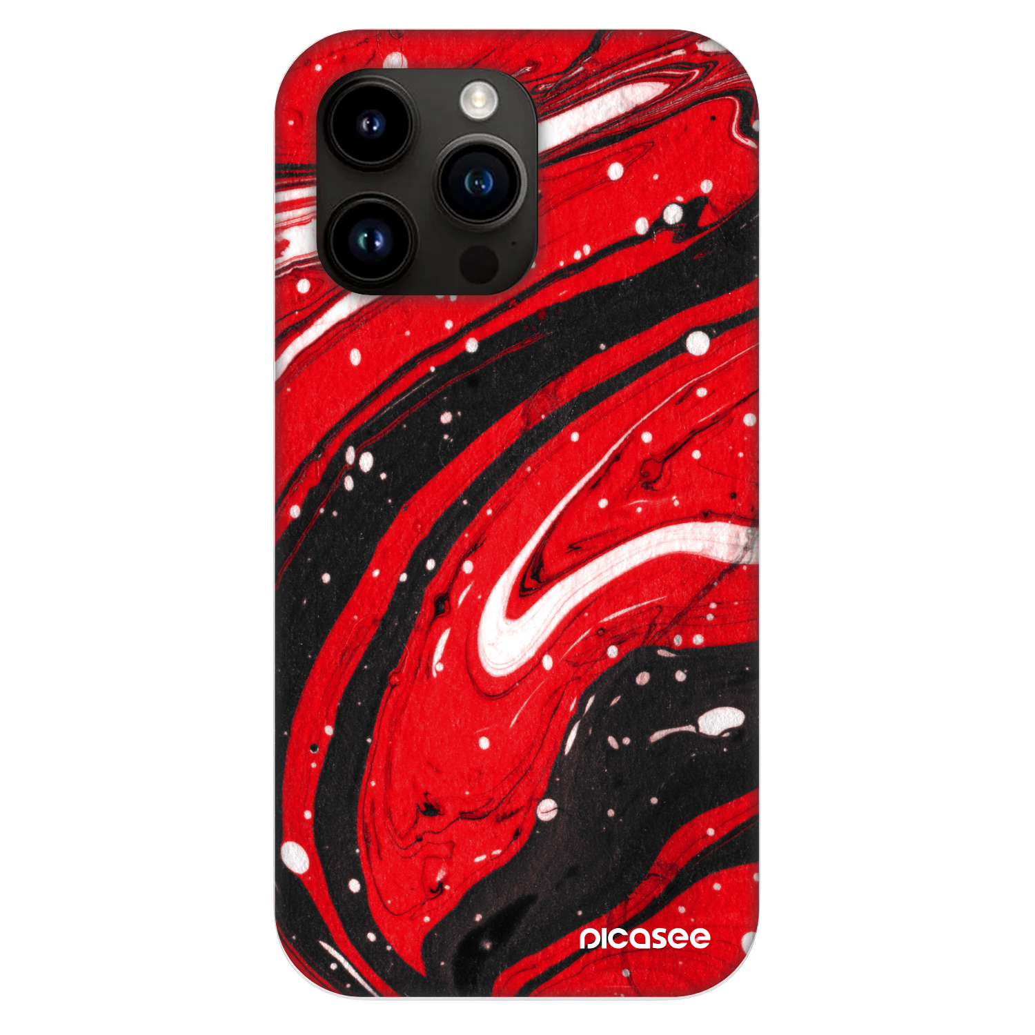 Picasee Fashion Case MagSafe für Apple iPhone 13 Pro - Red black