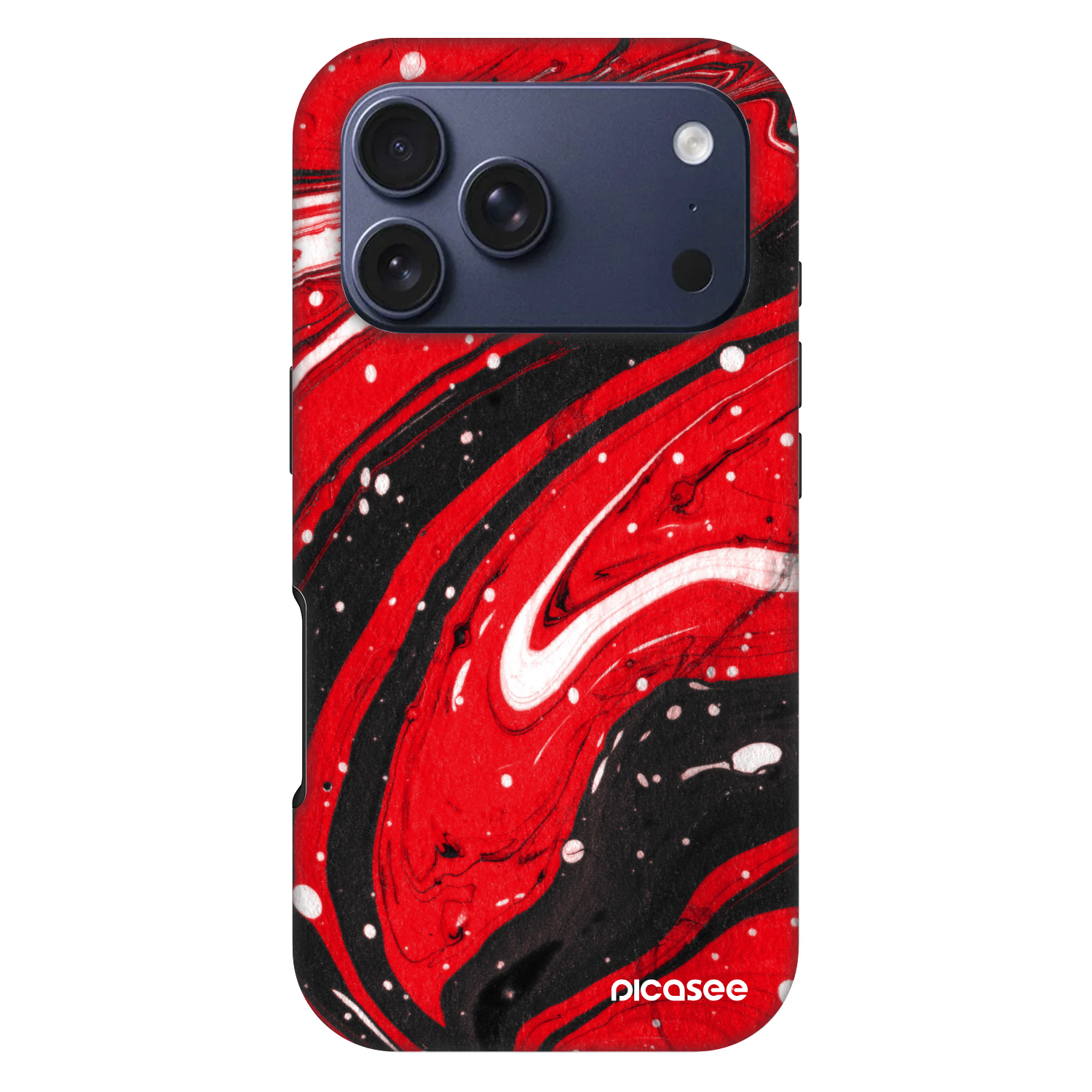 Picasee Fashion Case MagSafe für Apple iPhone 17 Pro - Red black
