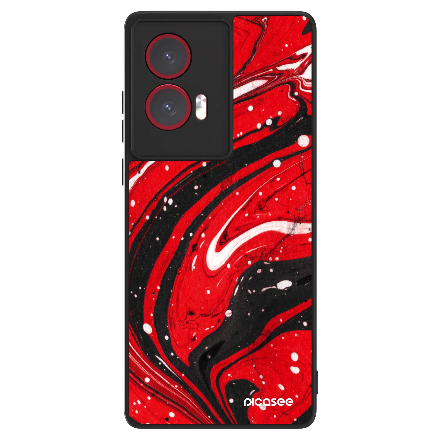 Picasee ULTIMATE CASE für Motorola Edge 50 Fusion - Red black
