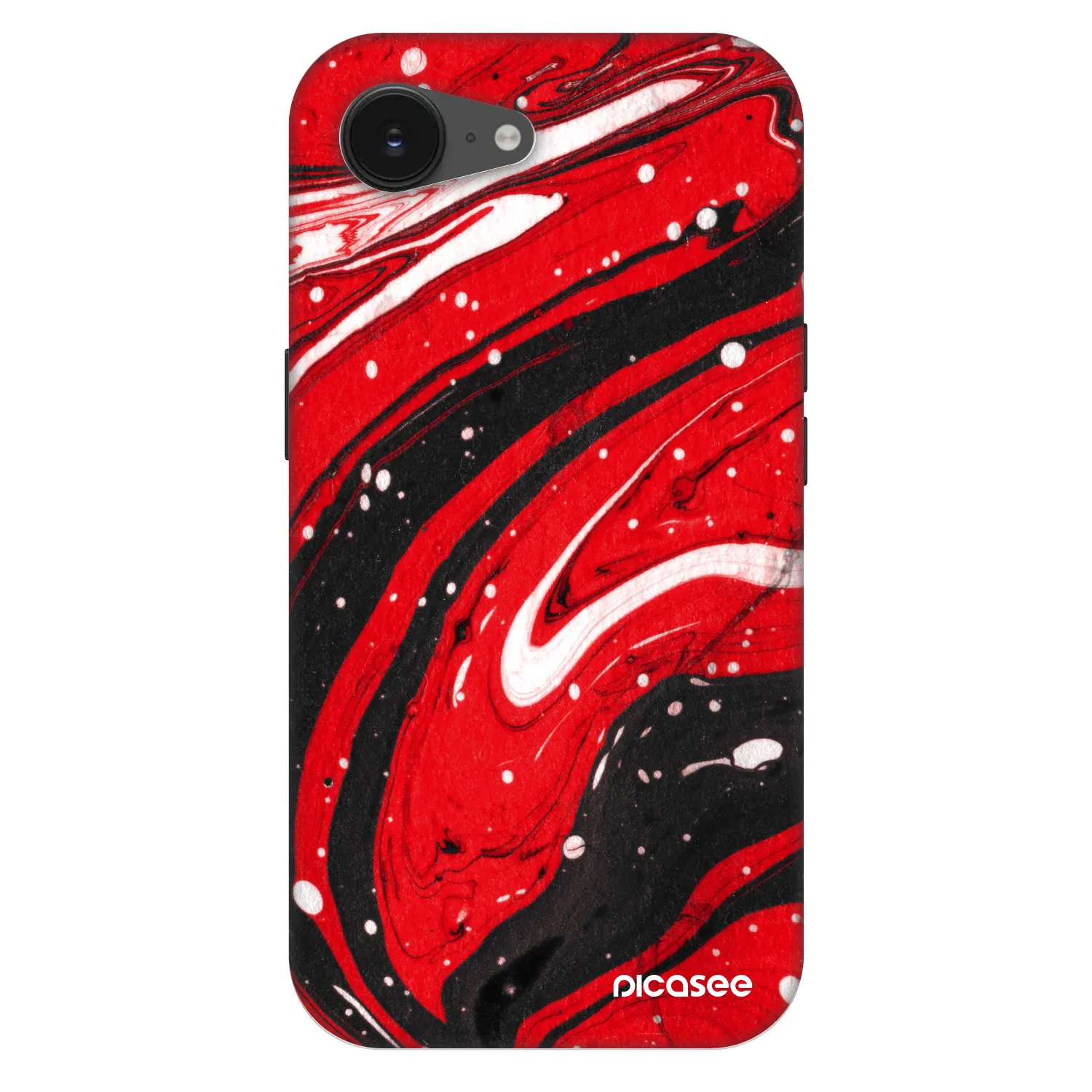 Picasee Fashion Case MagSafe für Apple iPhone 17e - Red black