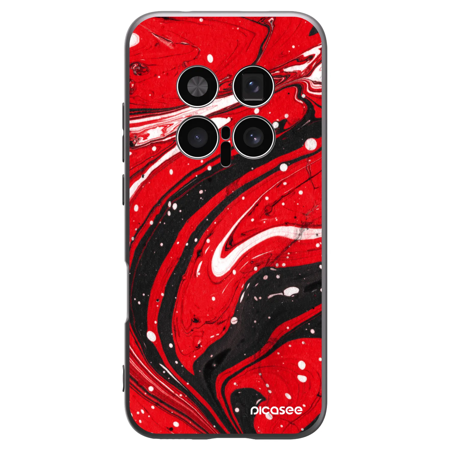 Picasee Honor Magic8 Pro 5G Hülle - Schwarzes Silikon - Red black