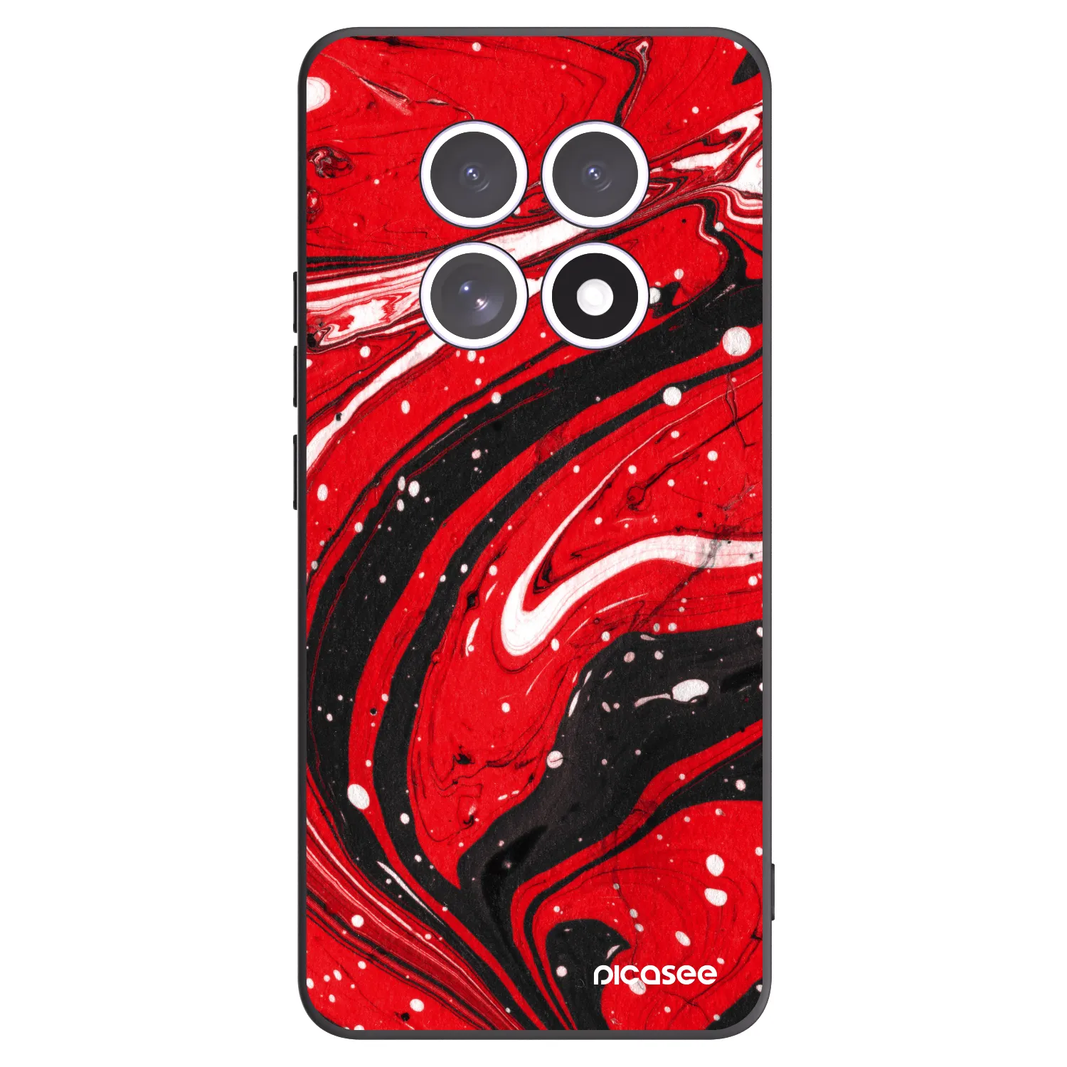 Picasee Xiaomi Redmi Note 15 5G Hülle - Schwarzes Silikon - Red black