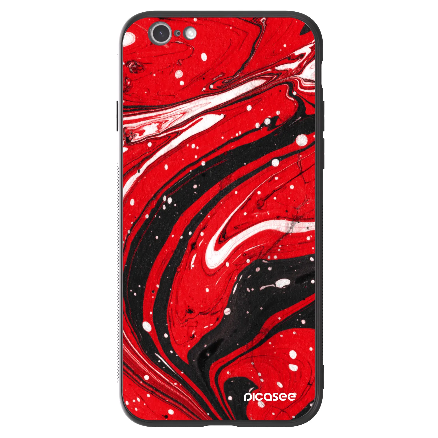 Picasee ULTIMATE CASE für Apple iPhone 6/6S - Red black