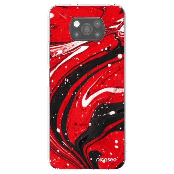 Picasee Xiaomi Poco X3 Hülle - Schwarzes Silikon - Red black