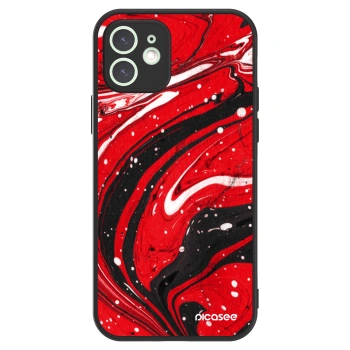 Picasee ULTIMATE CASE für Apple iPhone 12 - Red black