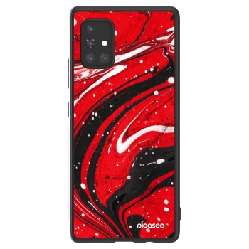 Picasee ULTIMATE CASE für Samsung Galaxy A71 A715F - Red black