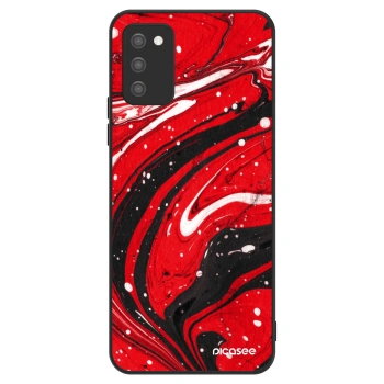 Hülle für Samsung Galaxy A02s A025G - Red black