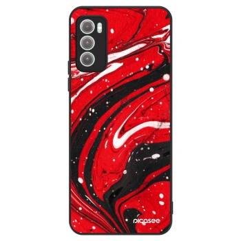 Hülle für Motorola Moto G60 - Red black