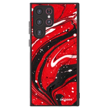 Picasee ULTIMATE CASE für Samsung Galaxy S22 Ultra 5G - Red black