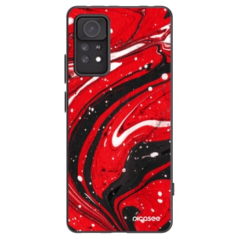 Picasee Xiaomi Redmi Note 11 Pro Hülle - Schwarzes Silikon - Red black