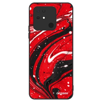 Hülle für Xiaomi Redmi 10C - Red black