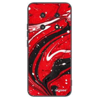 Picasee Honor Magic4 Lite 5G Hülle - Schwarzes Silikon - Red black