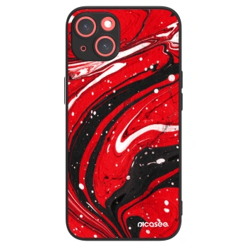 Picasee ULTIMATE CASE MagSafe für Apple iPhone 13 - Red black