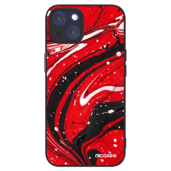 Picasee ULTIMATE CASE MagSafe für Apple iPhone 14 - Red black