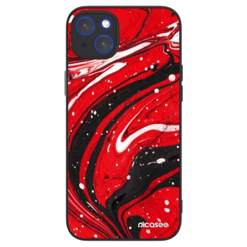 Picasee ULTIMATE CASE MagSafe für Apple iPhone 14 Plus - Red black