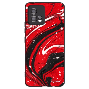 Hülle für Motorola Moto G72 - Red black