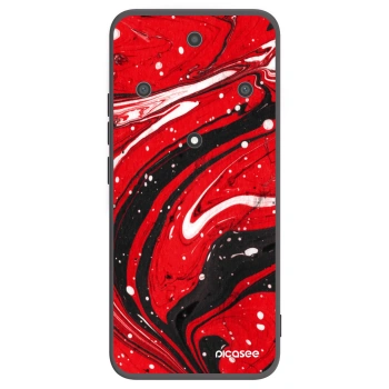 Picasee Honor Magic5 Lite 5G Hülle - Schwarzes Silikon - Red black