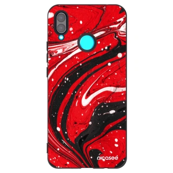 Picasee Huawei Nova 3 Hülle - Schwarzes Silikon - Red black
