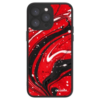 Picasee ULTIMATE CASE MagSafe für Apple iPhone 15 Pro Max - Red black