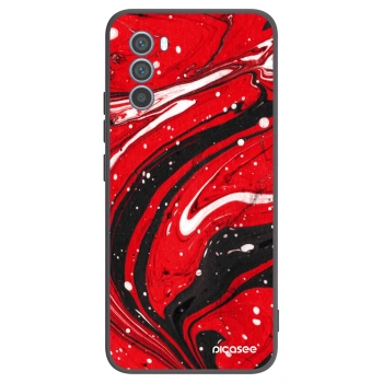Hülle für Motorola Moto G62 - Red black
