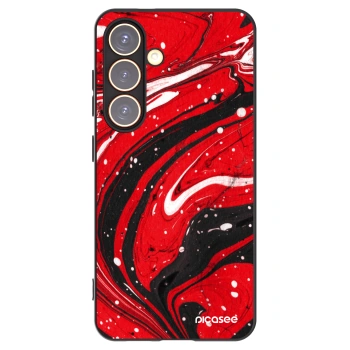 Picasee Samsung Galaxy S24 S921B 5G Hülle - Schwarzes Silikon - Red black