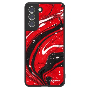 Picasee ULTIMATE CASE PowerShare für Samsung Galaxy S21 FE 5G - Red black