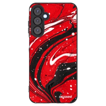 Picasee Samsung Galaxy A25 A256B 5G Hülle - Schwarzes Silikon - Red black